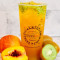 Kiwi Peach Tea with Aiyu Jelly (Large Size Only)