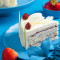 Strawberry White Chocolate Mousse Cake Slice