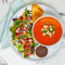 Tomato Basil Soup W/ Greek Salad