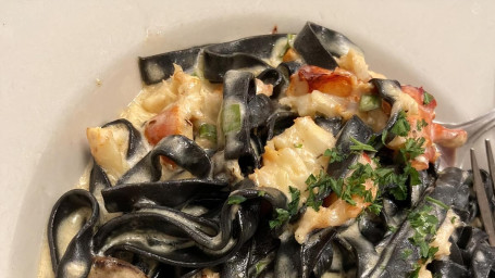 Black Fettuccine With Lobster
