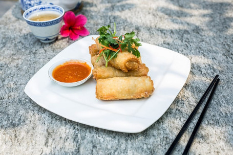 Veg Fried Spring Roll (6 Pcs)