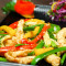 Shredded Chicken With Red Green Peppers Dry