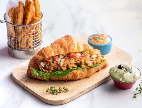 Chicken Tikka Croissant Sandwich