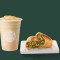 Tall Caramel Frappuccino With Creamy Spinach Corn Pocket