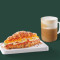 Tall Cappuccino Met Eiwit Kip In Meergranen Croissant