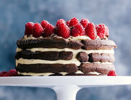 Triple Chocolate Waffle Cake