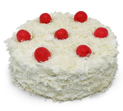White Forest Eggless Cake (500 Gms)