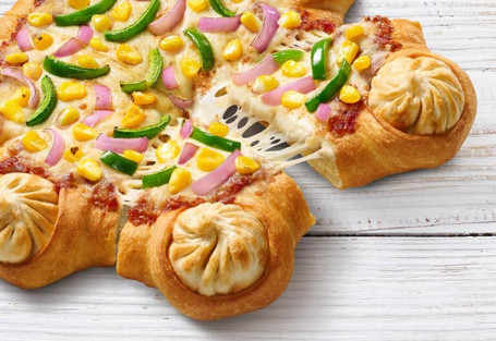 Corn And Cheese Momos Pizza