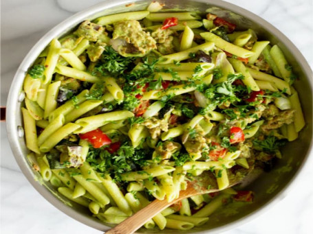 Chicken Exotic Green Pesto Sauce Pasta [Rd]