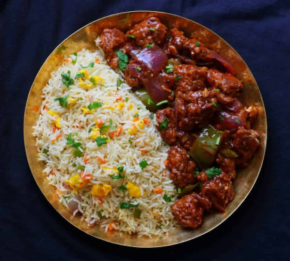 Veg Fried Rice(500Ml) Chilli Chicken (3Pc)