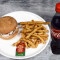 Chicken Burger Masala Fries Coke (300 Ml)