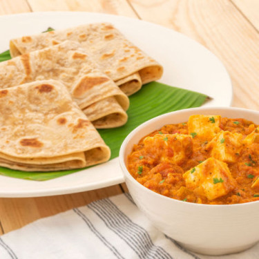 Paneer Masala With Parathas