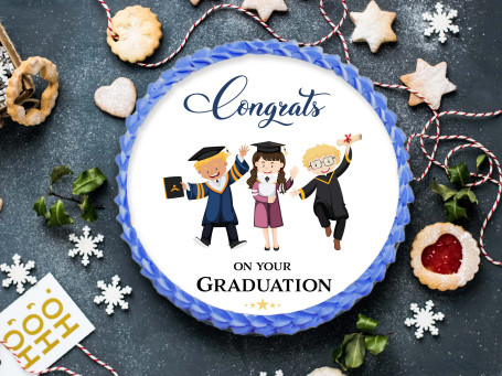 Congrats On Your Graduation Photo Cake