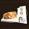 Cafe Latte Uniflask N Sandwich Met Gerookte Kip
