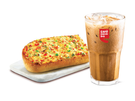Iced Filter Coffee N Chilli Cheese Toast