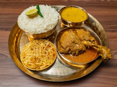 Chicken Bhuna Mini Thali (2 Pcs)