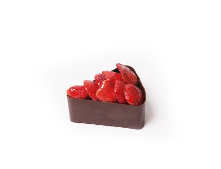 Chocolate Strawberry Belgian Slice