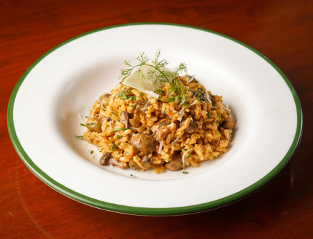 Mushroom Red Wine Risotto