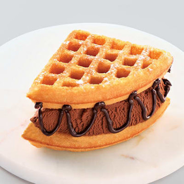 Ice Cream Fudge Chocolate Waffle