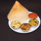 Paper Masala Dosa( served with sambar chutney)