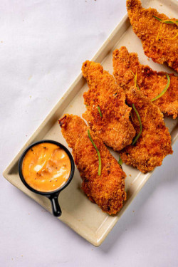 Chicken Peri Peri Strip 5Pcs With Chilly Mayo Dip