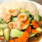 11 Stir-Fry Shrimps Vegetables On Steam Rice