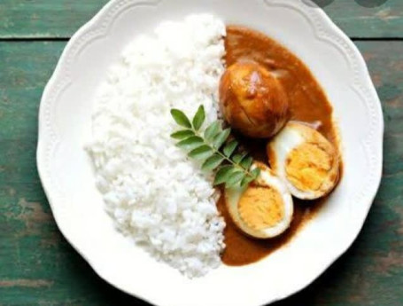 Rice Egg Curry 2 Pcs Chutney