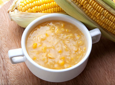 Creamy Chicken Corn Basil Soup