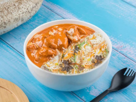 (Combo 1) Awadhi Rice With Butter Chicken (2 Pcs)