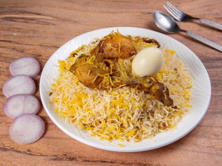 Egg Chicken Biryani (Egg (1 Pc) Chicken (1 Pc) Aloo (1 Pc) Salad)