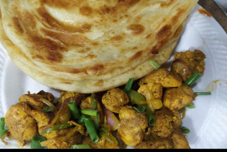 Chicken Fry Kabab With Lachha Paratha Comobo