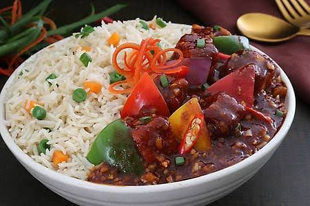 Paneer Chilli [4Pcs] Veg Fried Rice