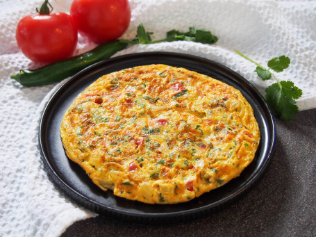 Masala Omelete (2 Eggs) 2 Butter Toast