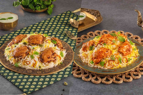Chicken Biryani (Lazeez Bhuna Murgh, Porzioni 1-2) Chicken Tikka Biryani (Murgh Tikka, Porzioni 1-2)