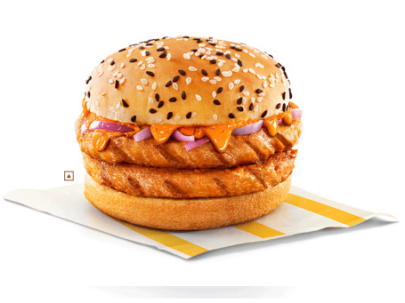 Boter Kip Gegrilde Dubbele Patty Burger