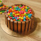 Eggless Kit Kat And Gems Cake (450 Gms)