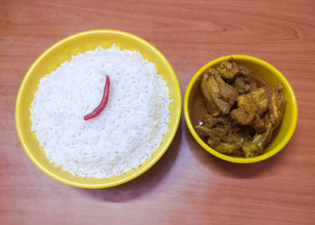 Rice (3 Plate) Chicken Curry (10 Pcs)