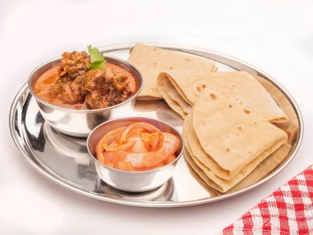Railway Mutton Curry With Roti Or Rice