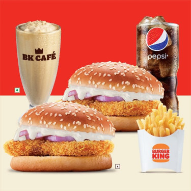 2 Pollo Croccante 1 King Fries 1 Caffè Freddo 1 Pepsi Media