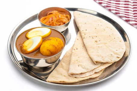 Egg Curry Rumali Roti Combo