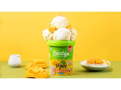 Mango Sticky Rice Vegan Ice Cream – 450Ml
