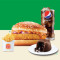 Crispy Veg Burger Med Fries Med Pepsi Chocolava Cup
