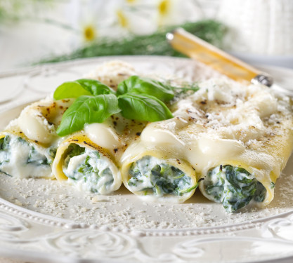 Spinach And Ricottta Cheese Canneloni