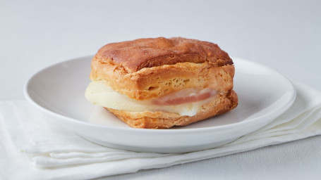 Canadian Bacon, Egg Provolone Cheese On A Croissant