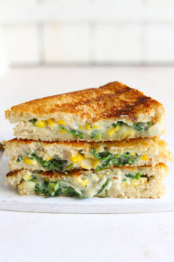 Grilled Corn Mayonnaise Sandwich