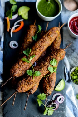 Grøntsag Seekh Kebab