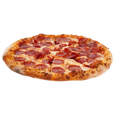 Pizza Salami Schinken Champignons Peperoni og Oliven