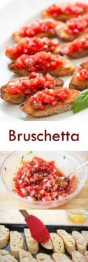 Bruschetta: Fresh Baby Plum Tomatoes, Garlic and Basil
