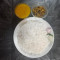 Plain Rice With Dal And Bhaji