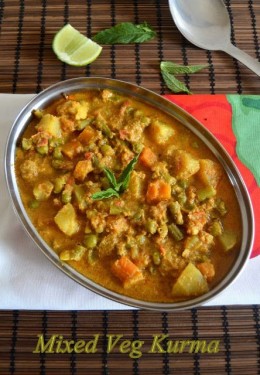 Mescolare Verdure. Curry